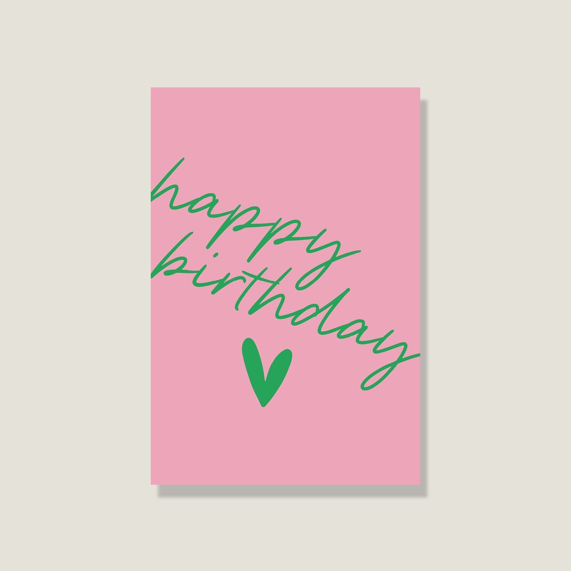 Postkarte 'Happy Birthday'