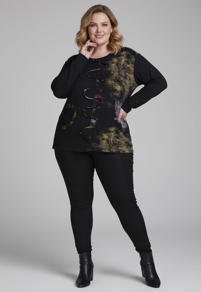 Tunique imprimé grande taille (C6176)