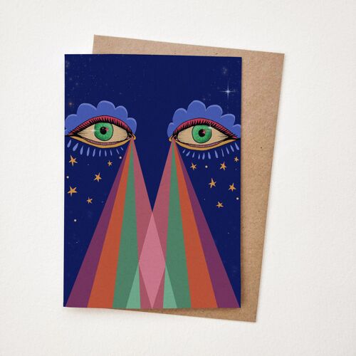 GREETING CARD A6 | Cosmic Rays