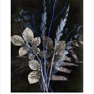 Wildblumenstrauß blau 70x100 cm