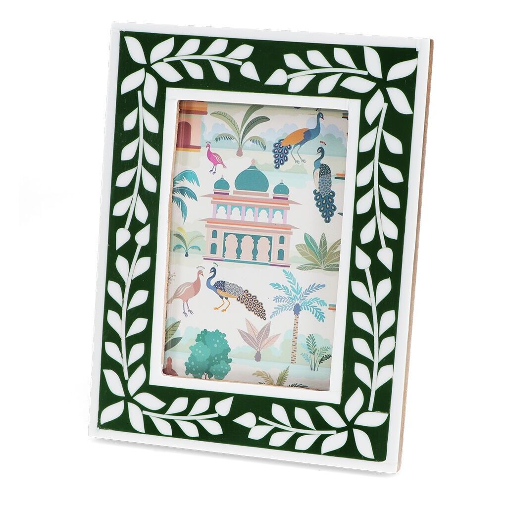 Resin picture frame (3.5" X 5.5") - Green