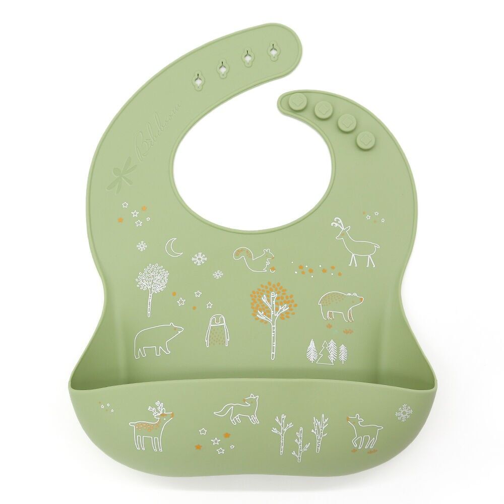 Silicone Bib with Pocket for Baby Food - Bella Natura