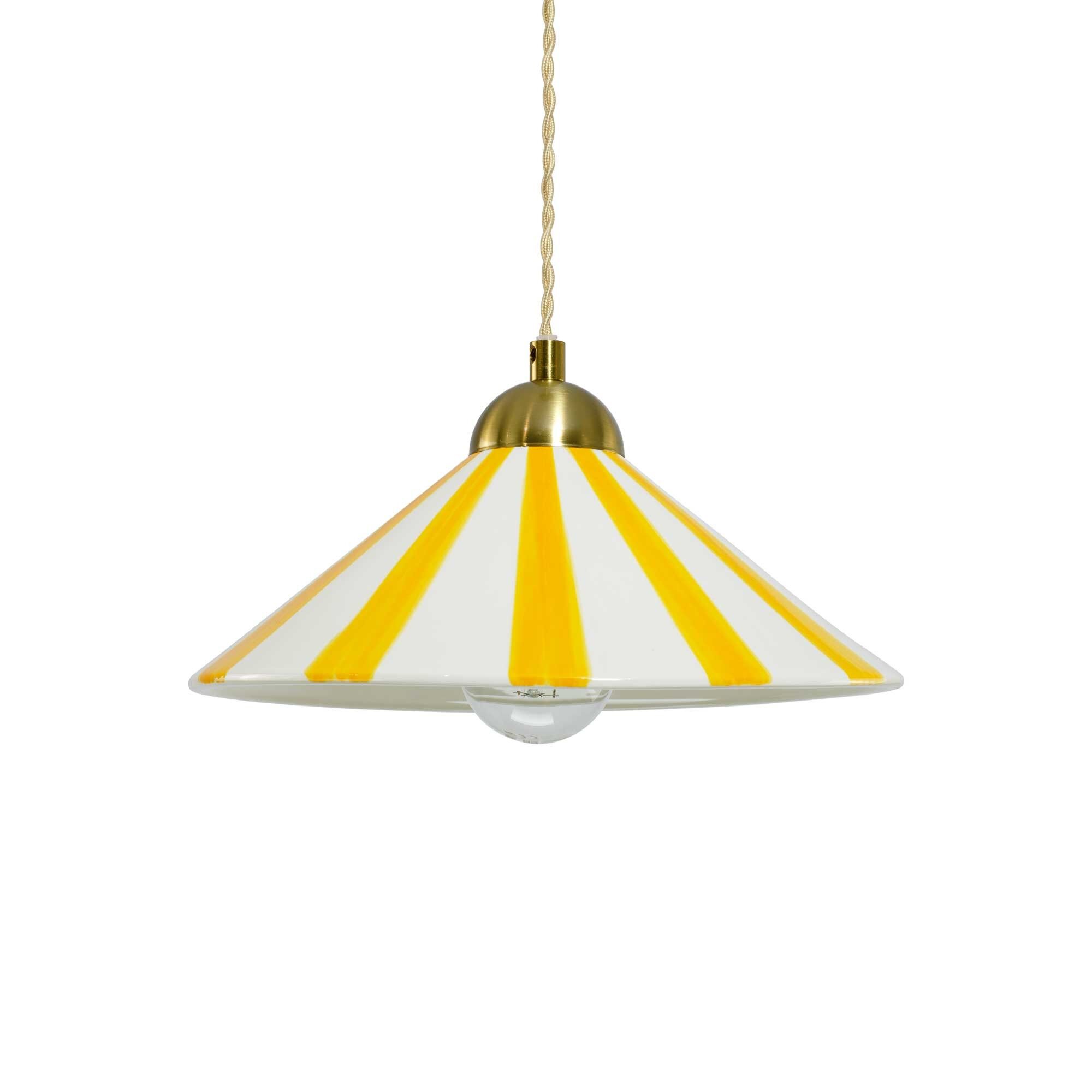 Lámpara colgante de cerámica bicolor hecha a mano Praya