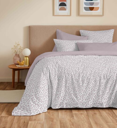 Pack complet housse de couette réversible "Vanessa" 6 pièces pour lit 160 x 200 cm