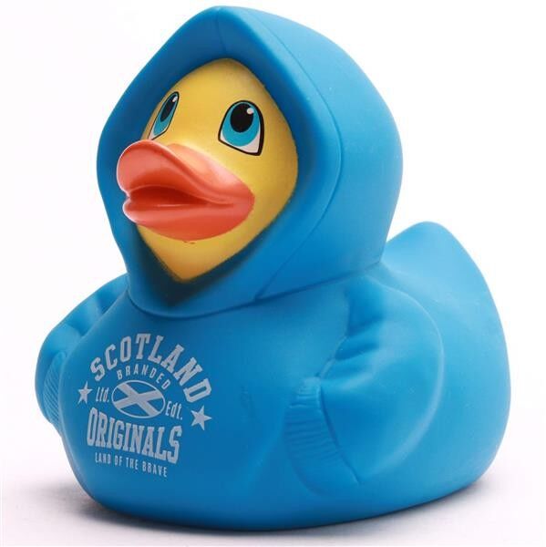Felpa con cappuccio Rubber Duck Scotland - blu - 9,5 cm - paperella di gomma