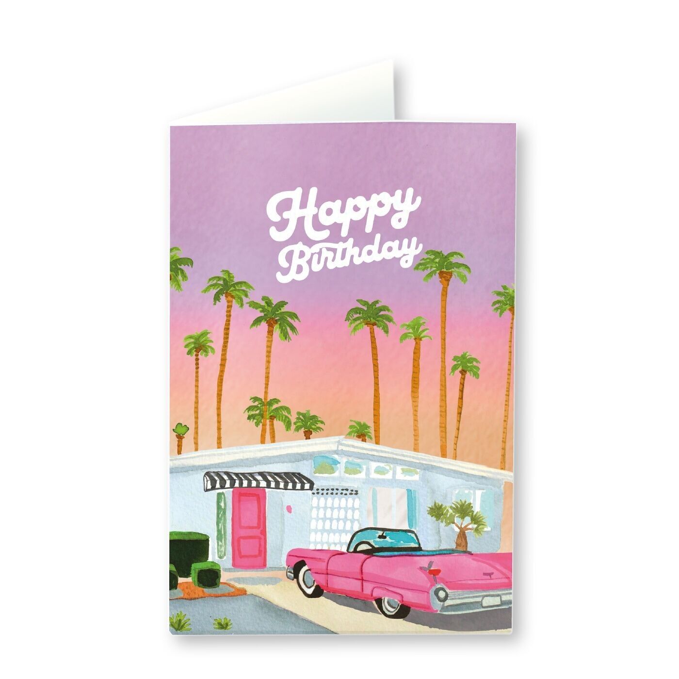 Carte d'anniversaire Palm Springs Quartier Libre