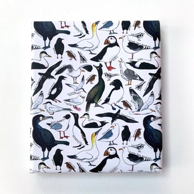 Coastal Birds of Britain wrapping paper Sheets