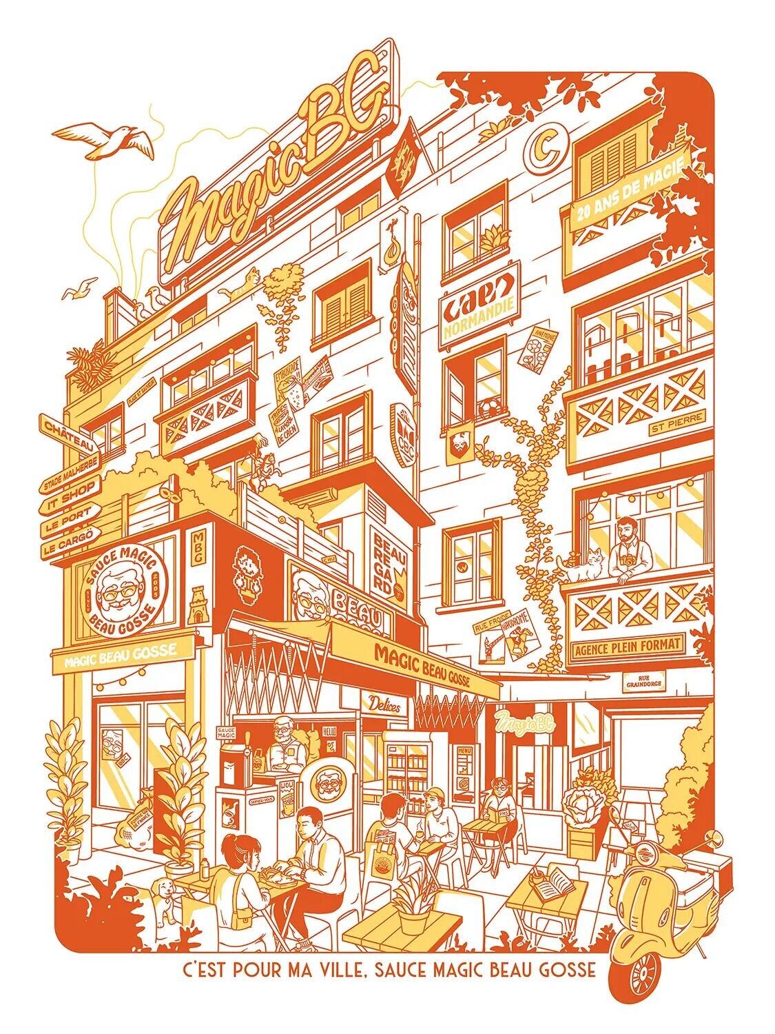 MAGIC BEAU GOSSE PRINT - Tag