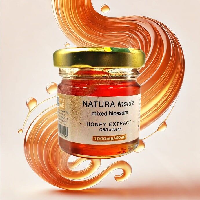 Estratto di miele di CBD Natura Inside – 1000 mg di CBD per 40 ml, per maschera viso, 40 ml