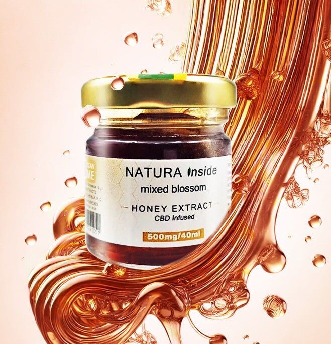Natura Inside CBD Honey Extract – 500mg CBD per 40ml, for Face Mask, 40ml