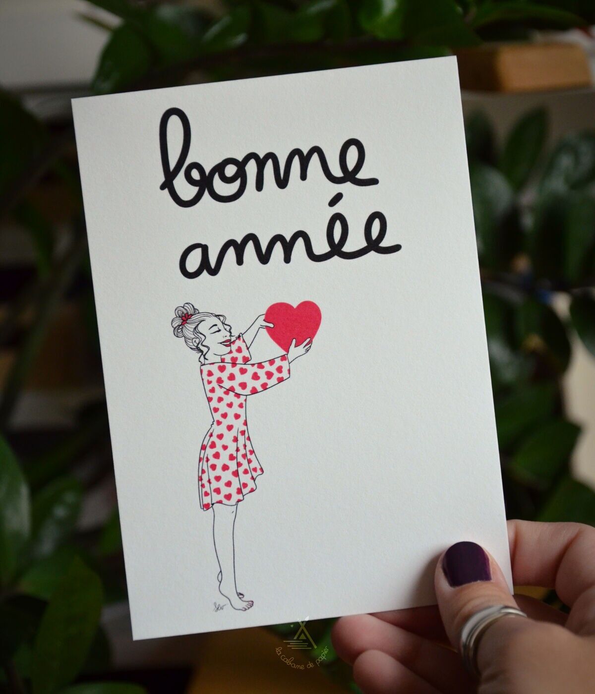 "Happy New Year" greeting card
