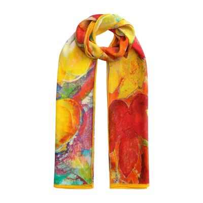 Sciarpa in seta - 100% seta naturale - 200 x 65 cm - Uomo e donna