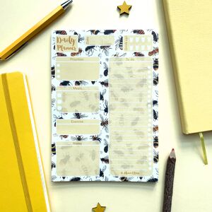 Bloc-notes planificateur quotidien Abeilles