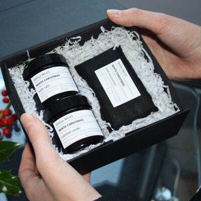 Coffret Détente Bien-être Bio personnalisé - santal & bergamote -