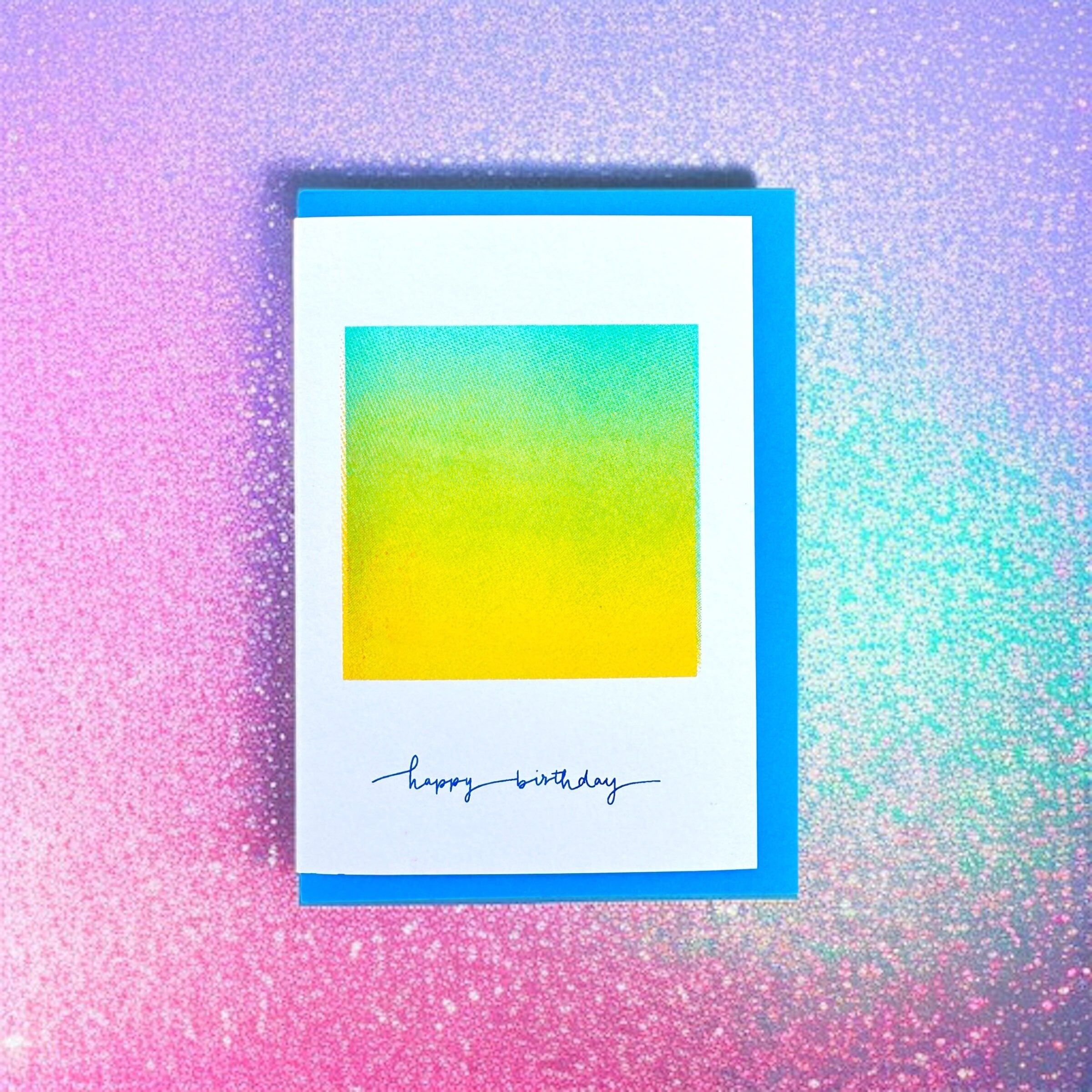 Souhaits de coucher de soleil bleu