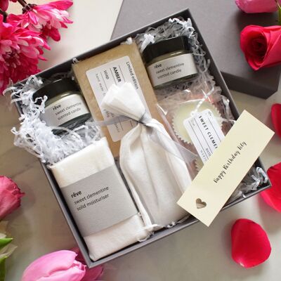 Luxury Organic Letterbox Spa Gift Set - Sweet Clementine -