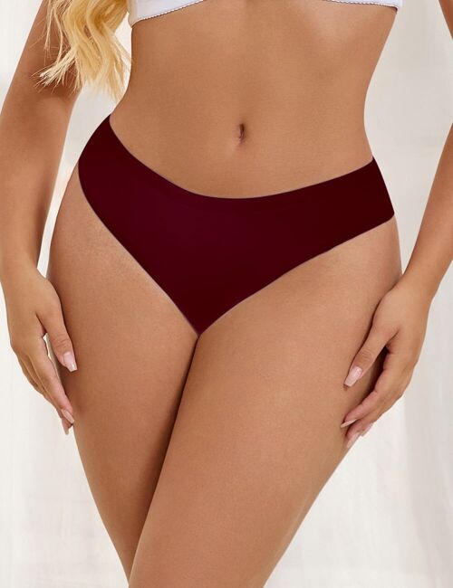 Bourgondië Sexy Hoge Elastische Lage Taille Naadloze Panty