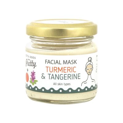 Mascarilla facial de cúrcuma y mandarina