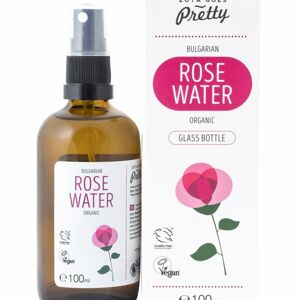 Bouteille en verre d'eau de rose bulgare bio 100 ml