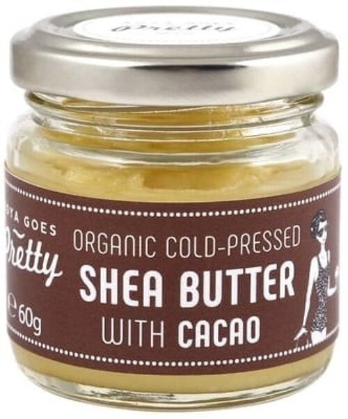 Organic Cold-Pressed Shea Butter with Cacao