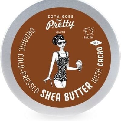 Organic Cold-Pressed Shea Butter with Cacao