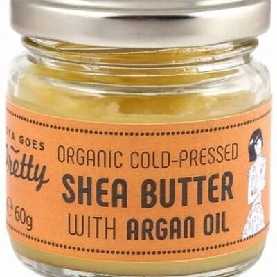 Organic Cold-Pressed Shea Butter with Argan Oil
