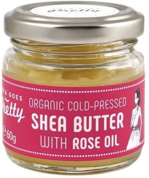 Organic Cold-Pressed Shea Butter with Rose Oil