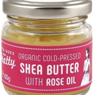 Organic Cold-Pressed Shea Butter with Rose Oil