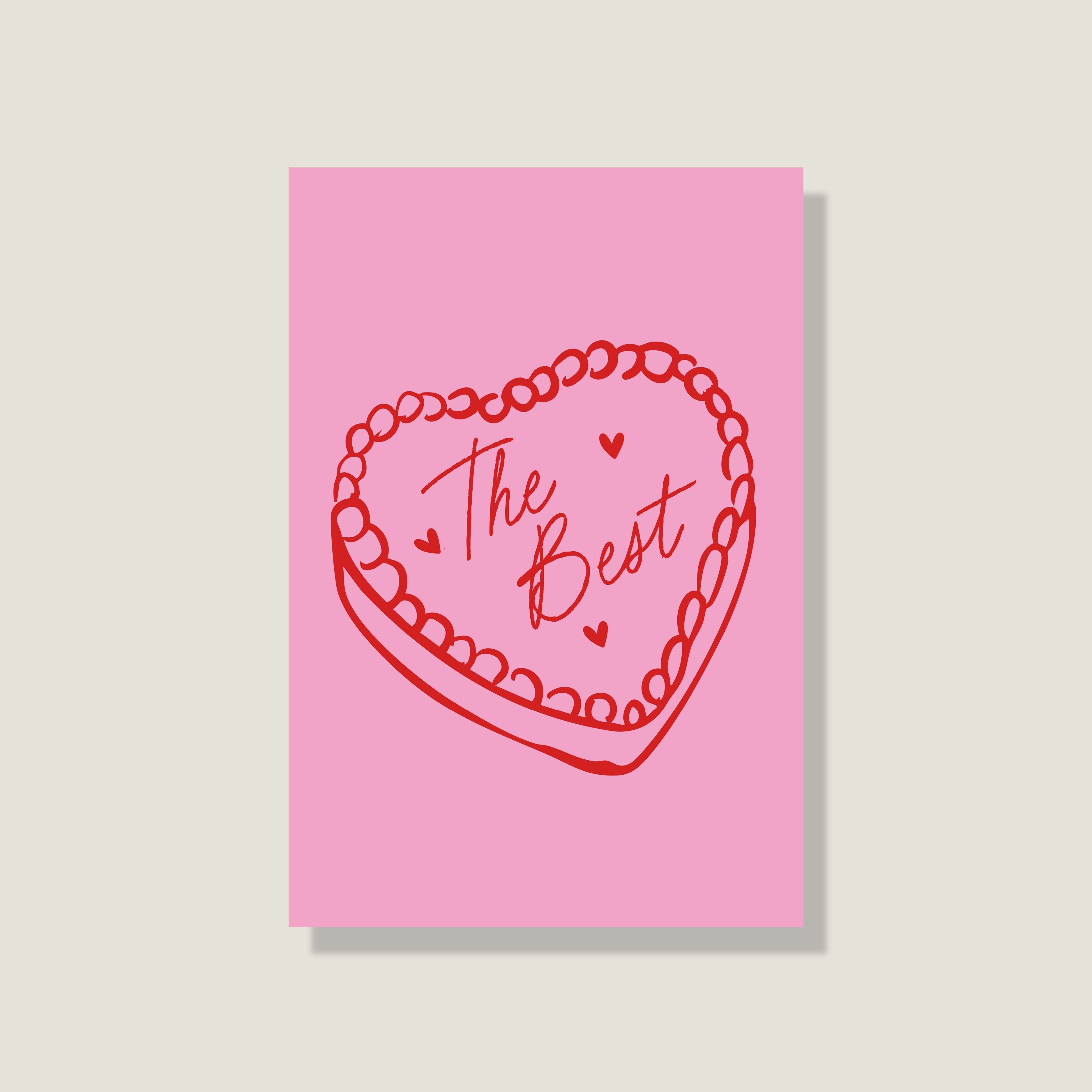 Postkarte 'The Best'