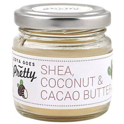 Shea-, Kokosnuss- und Kakaobutter