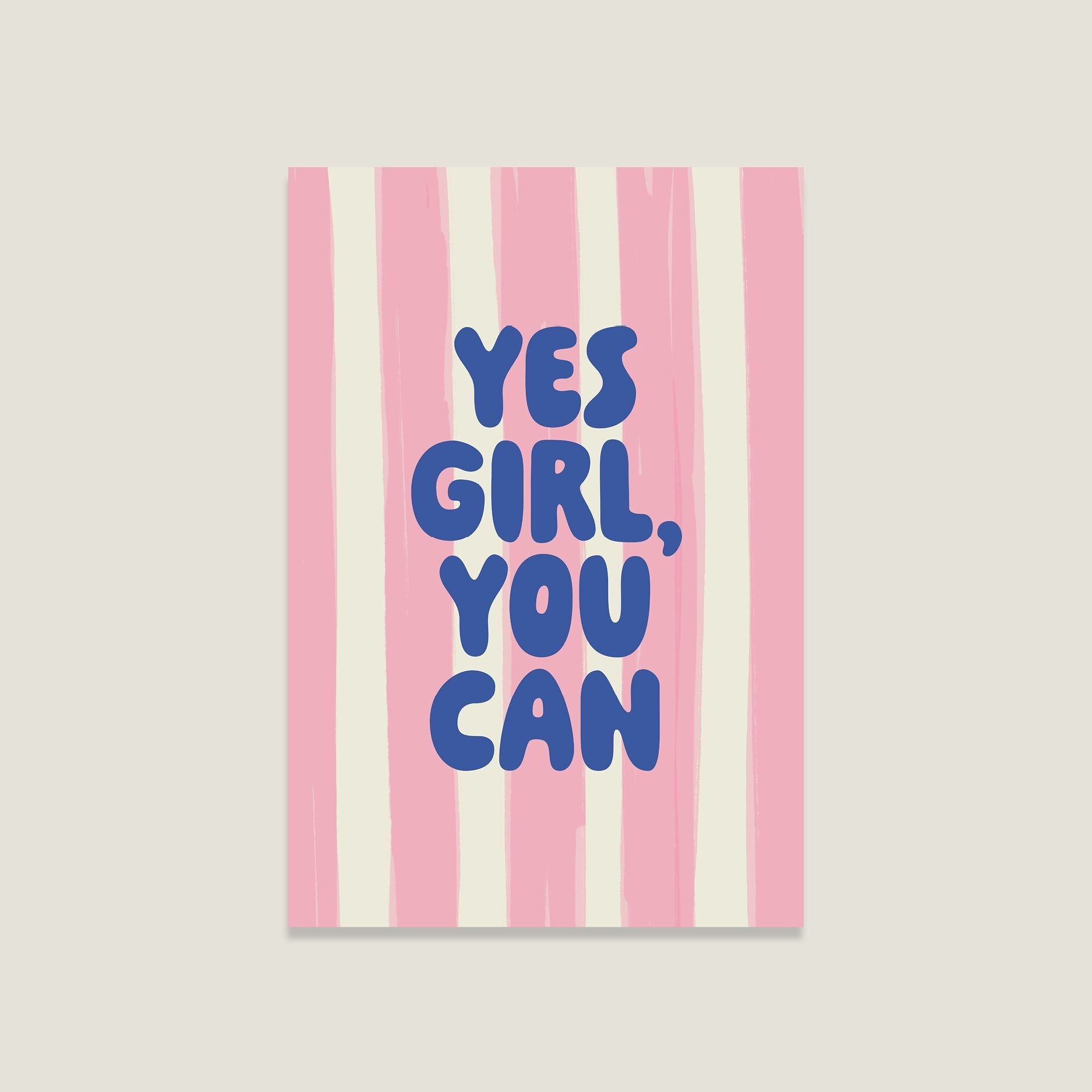 Postkarte 'Yes Girl'
