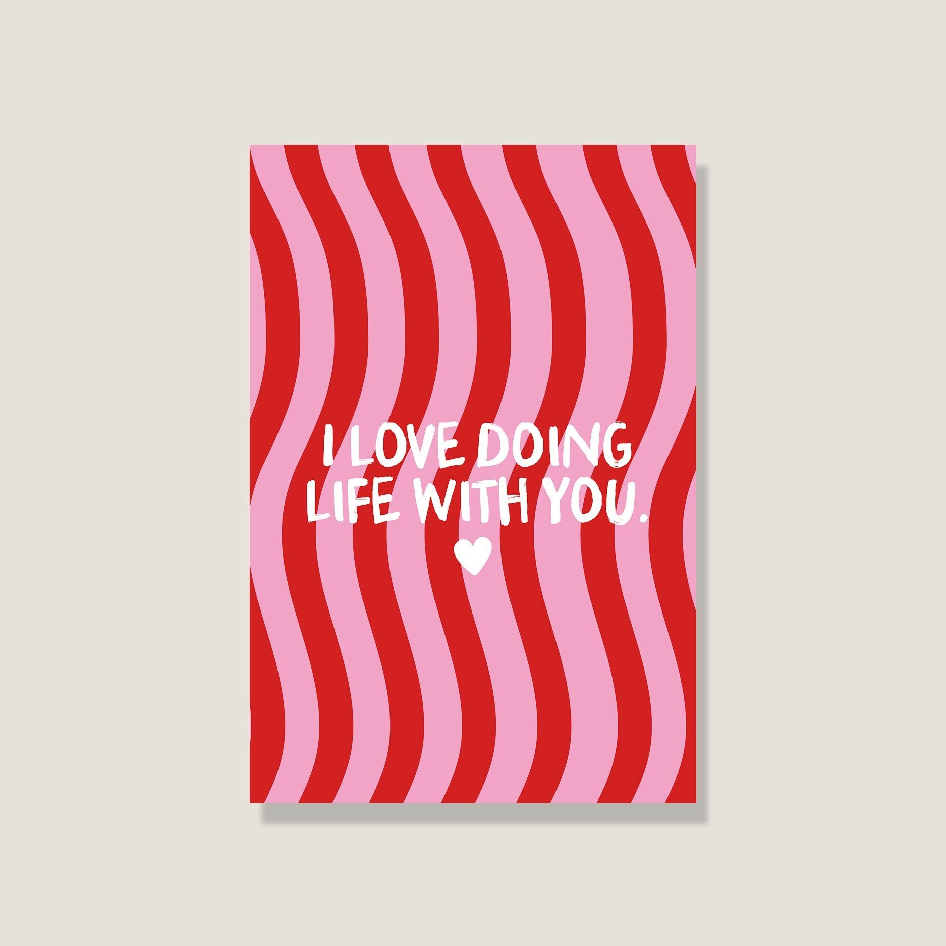 Postkarte 'Life with you'