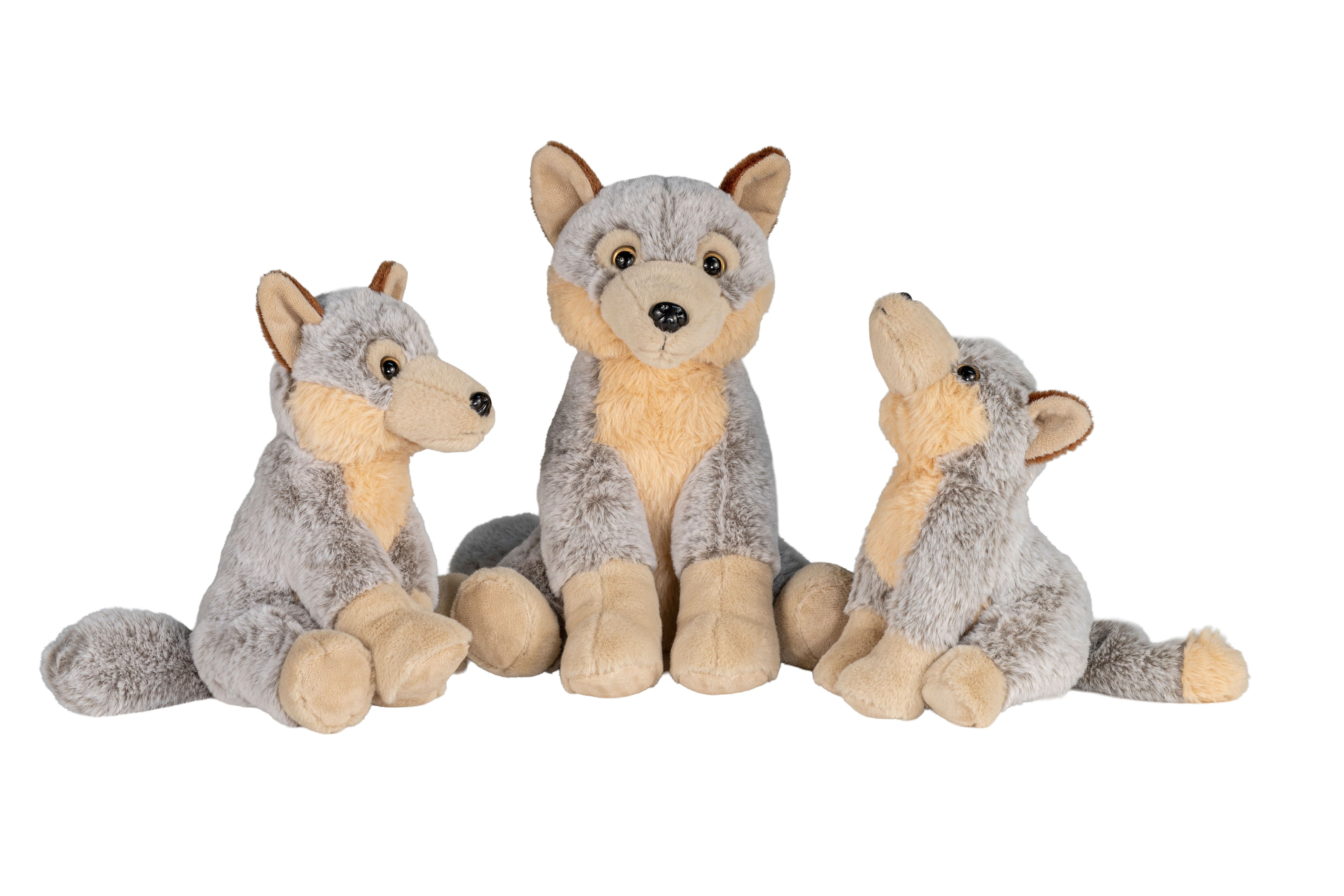 peluche lupo floscio seduto pm