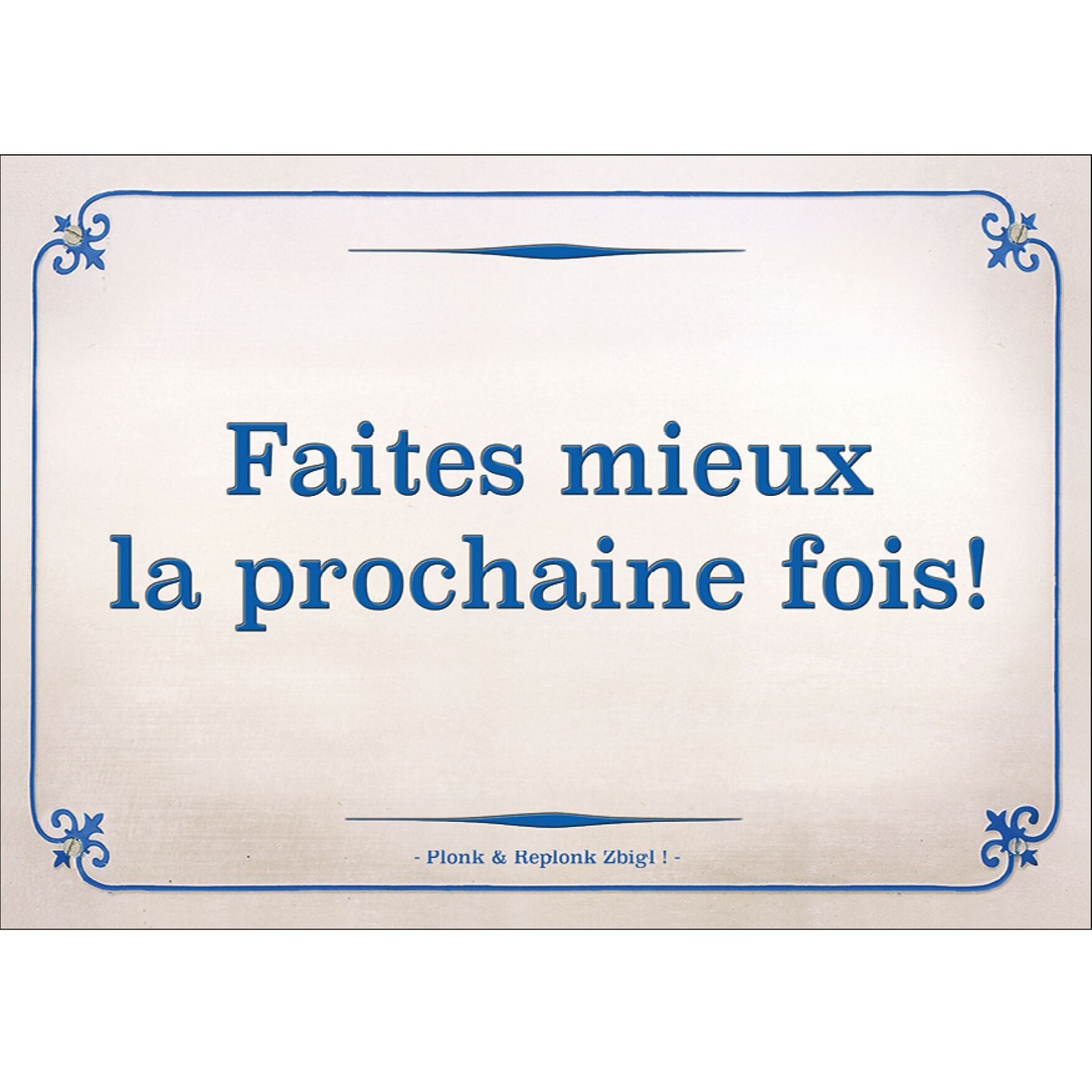 Cartolina - Fai meglio la prossima volta!