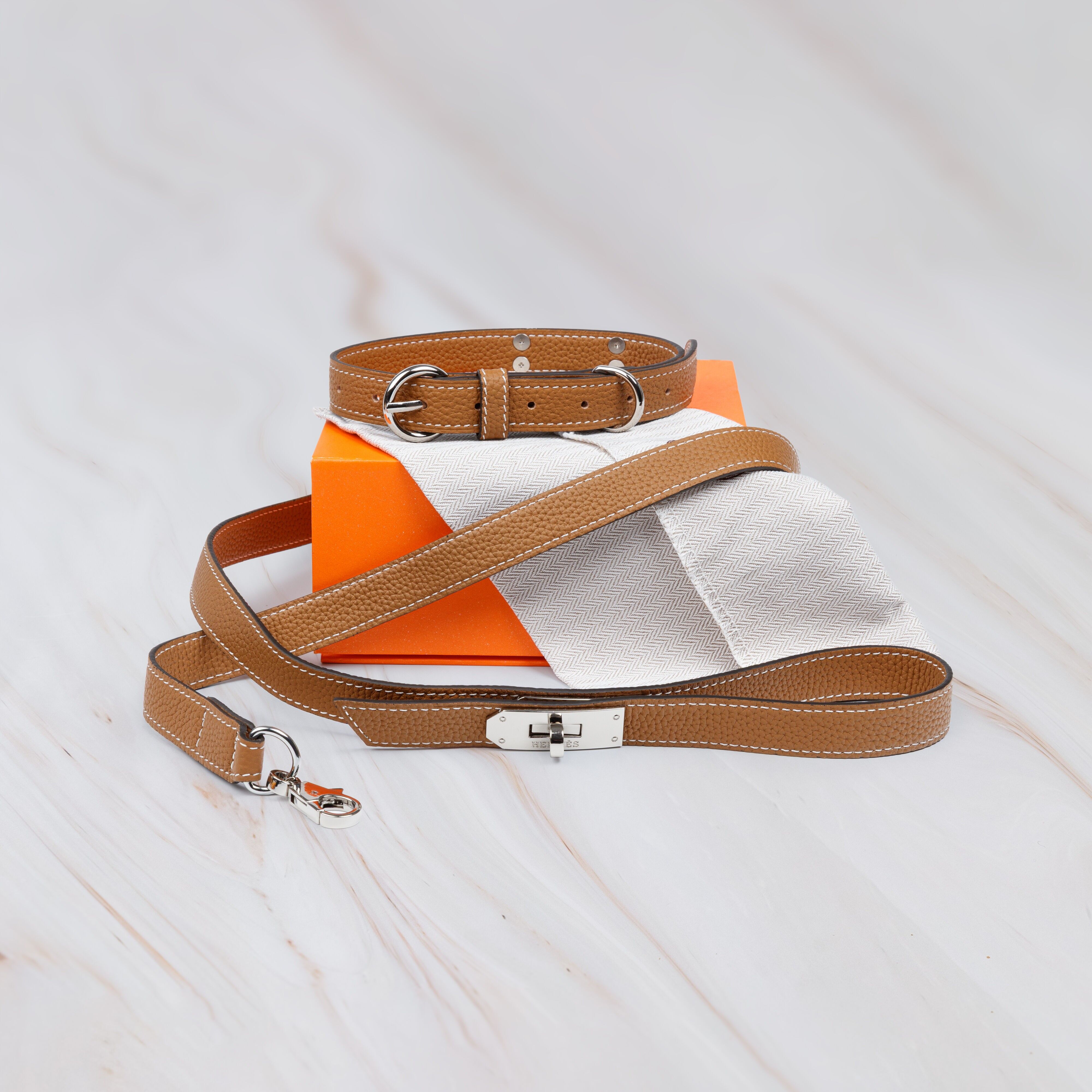 The Mayfair Muse Leather Dog Collar & Lead Set Deluxe Edition