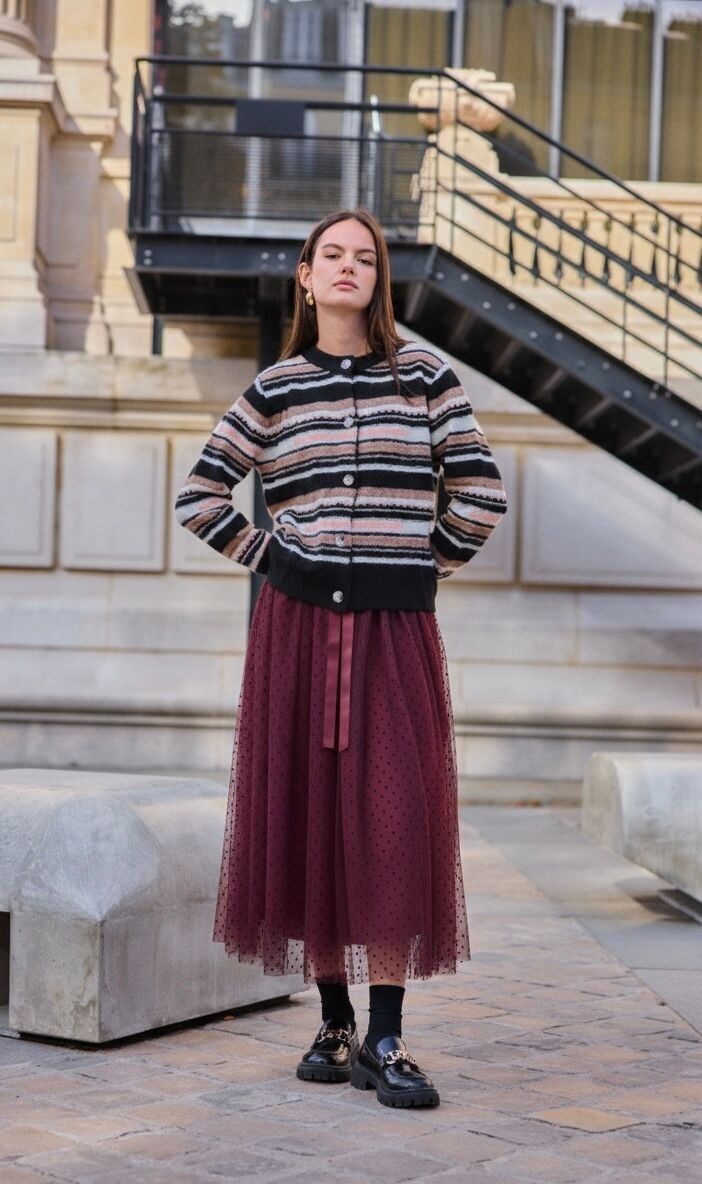 Long polka dot skirt - Tulle