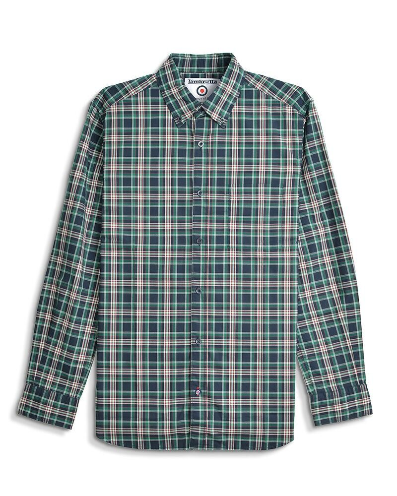 L/S Classic Check Shirt Navy AW25
