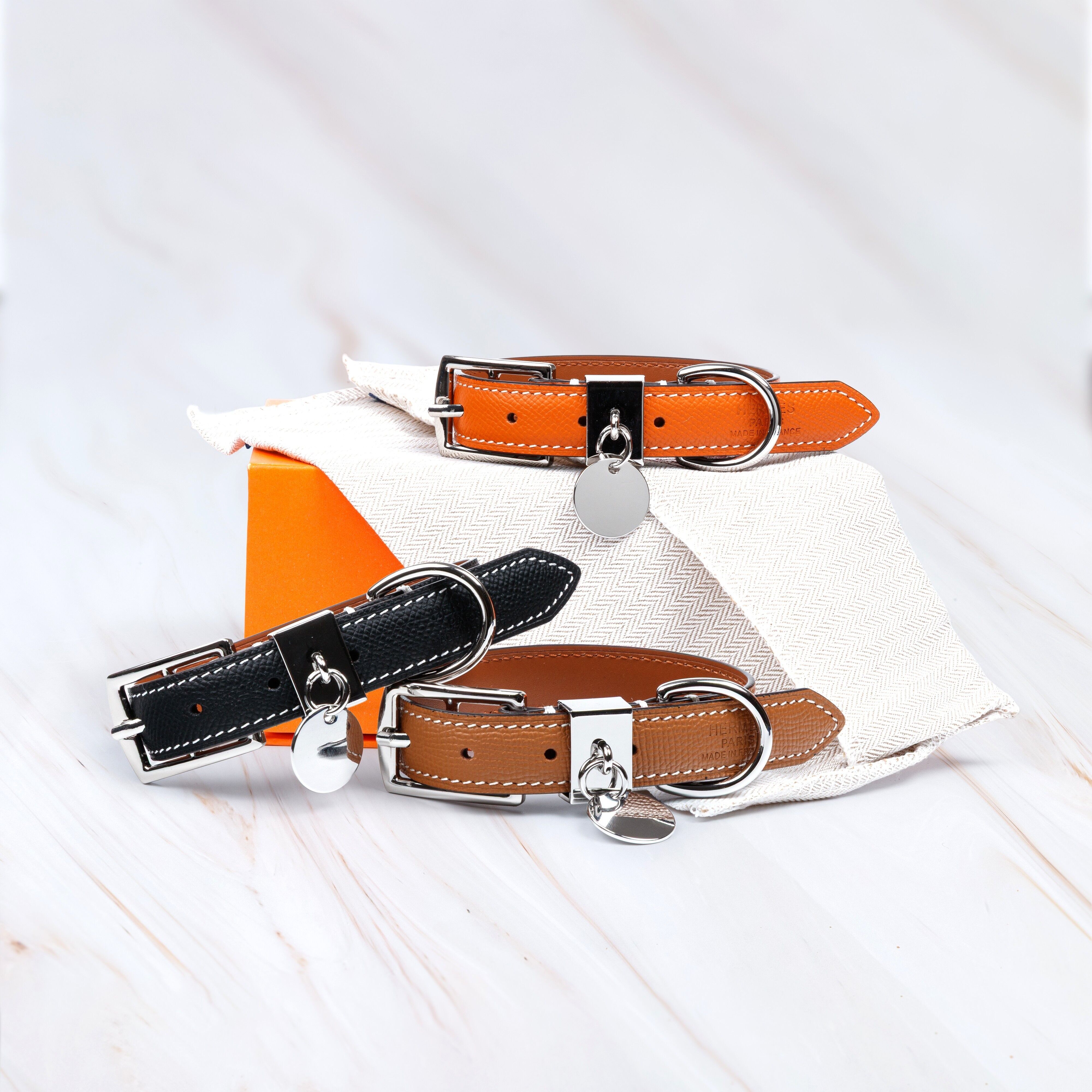 Il collare per cani in pelle di lusso Knightsbridge Classic