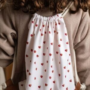 Die kleinen zweifarbigen Herztaschen