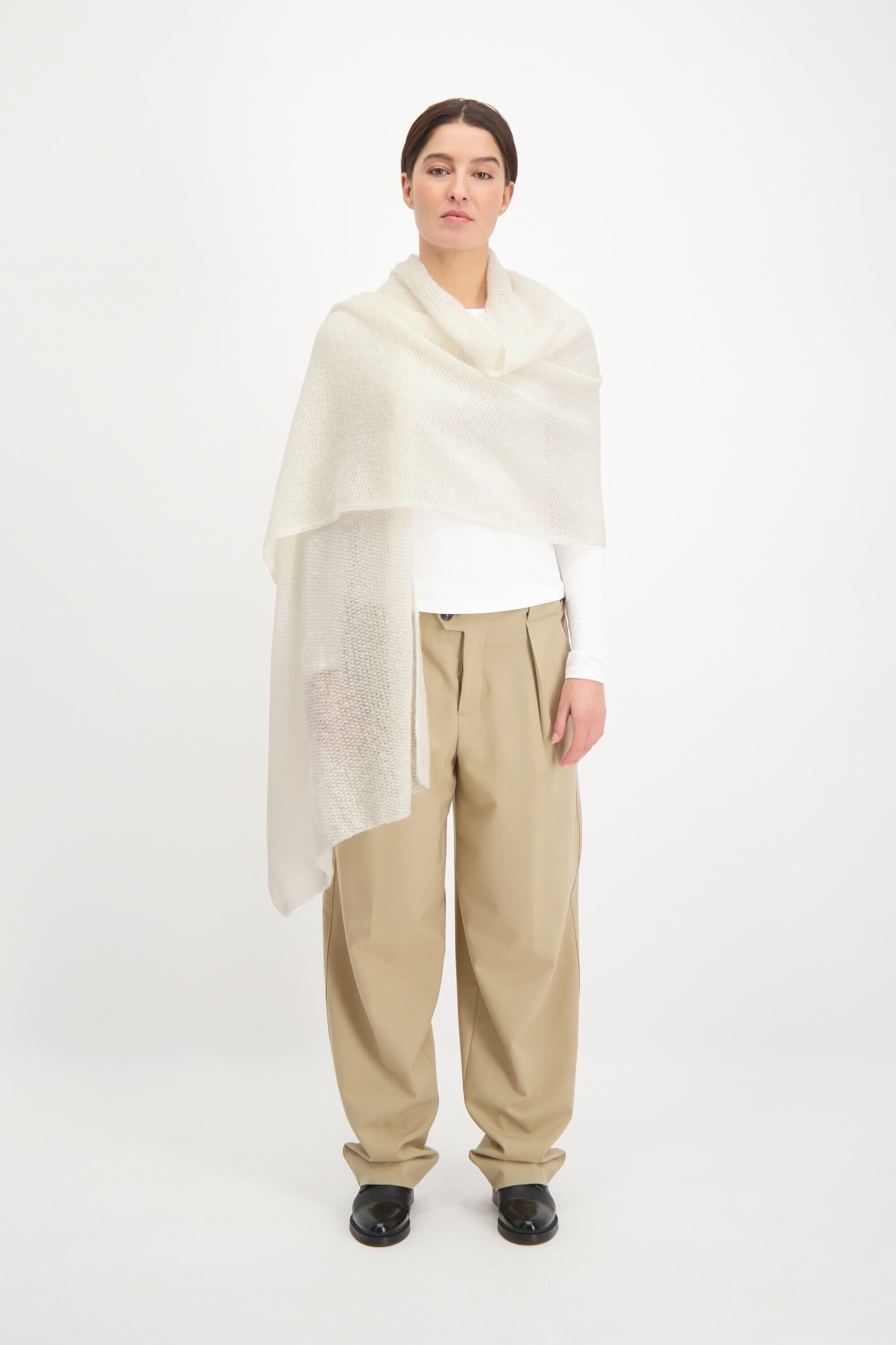 Knitted Scarf Off White