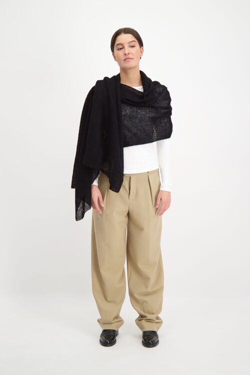 Knitted Scarf Black