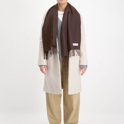 Bufanda 100% Baby Alpaca Chocolate