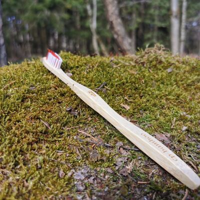 Brosse à dents en bambou douce / moyenne