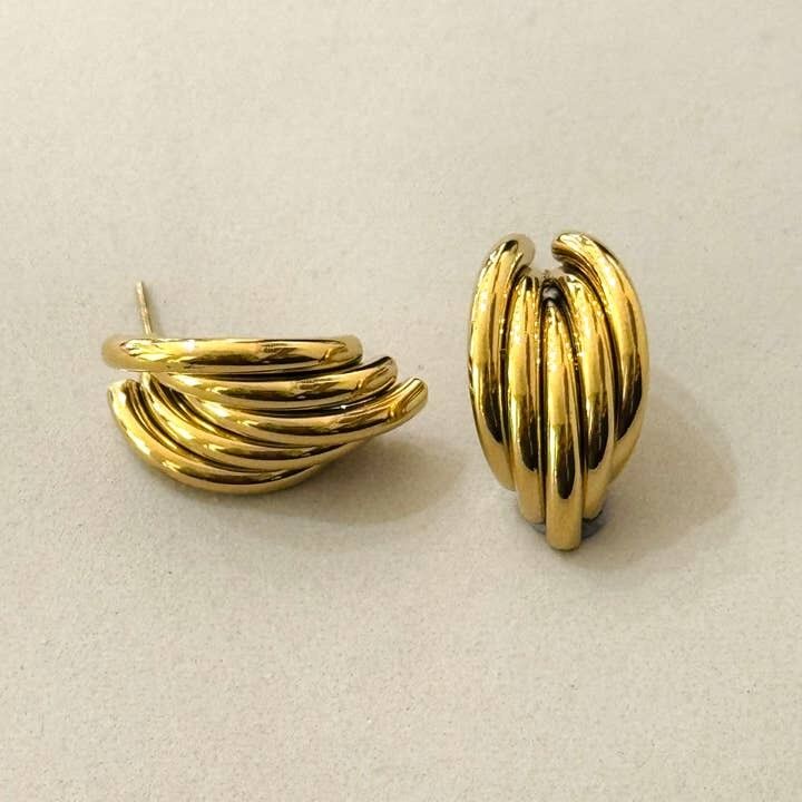 Wiegenlied-Ohrringe aus Edelstahl