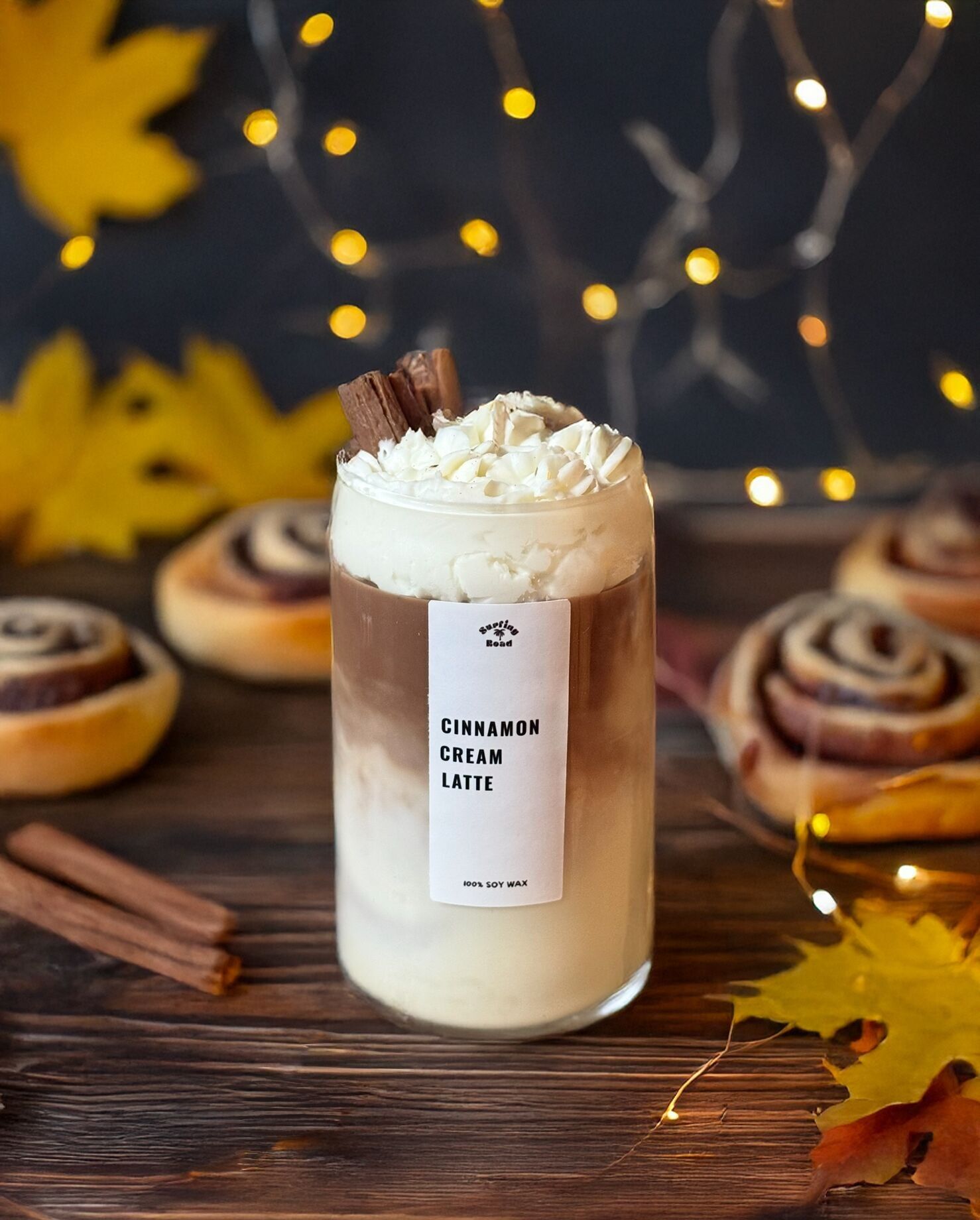 Vela de cóctel - Latte de canela