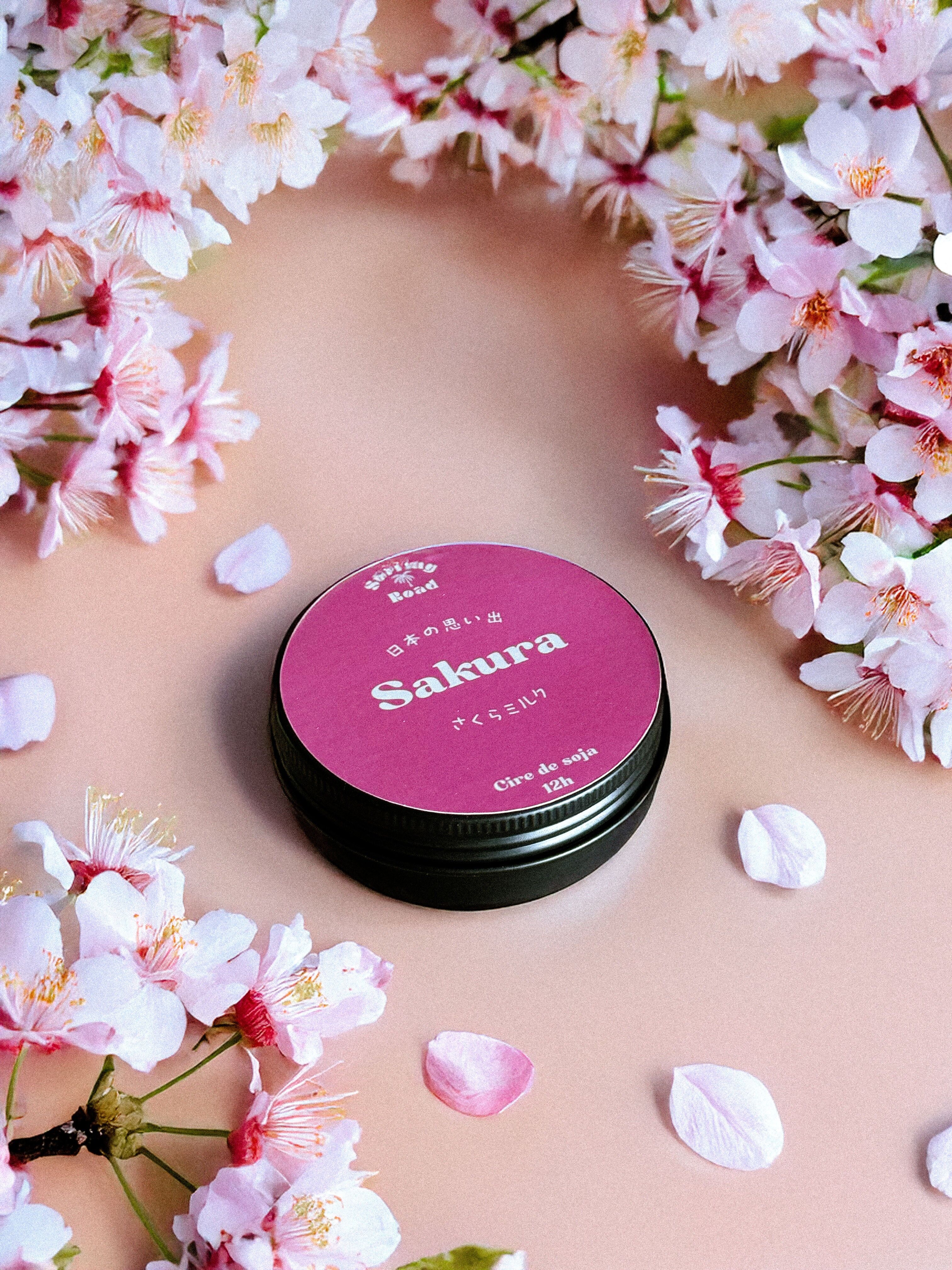 Mini-Sakura-Kerze 12h