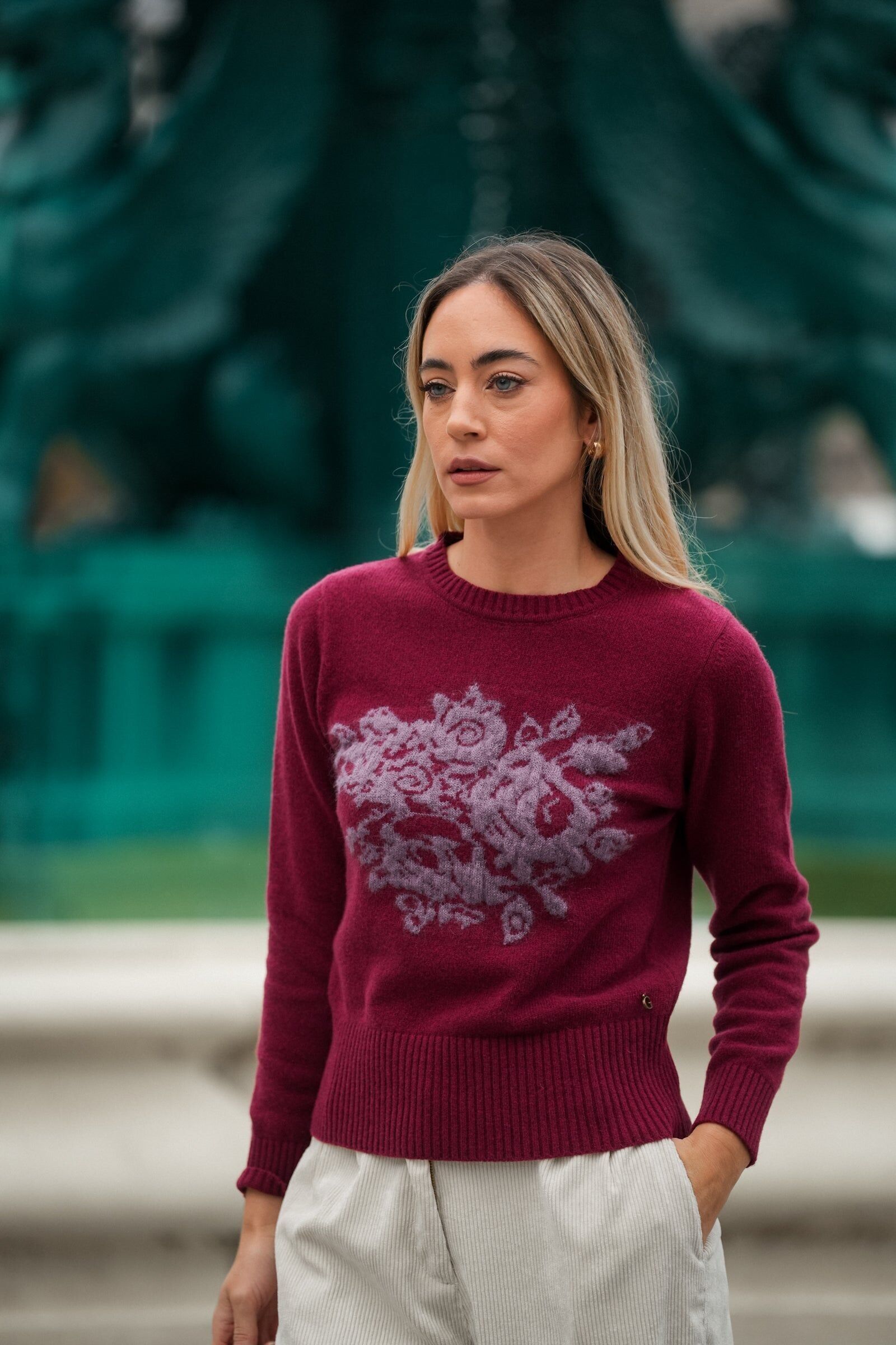 Camisola com Desenho Jacquard