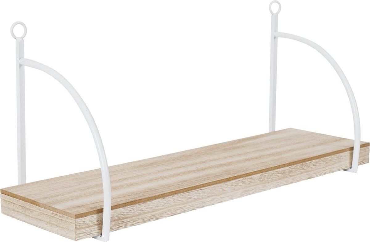 Schwebendes Wandregal mit Halterung - Weiß