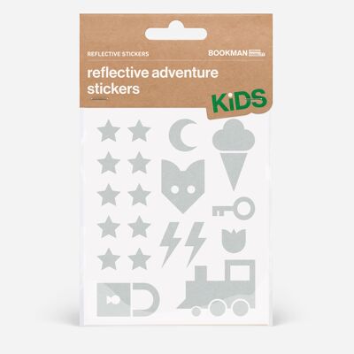 Reflective Stickers Adventure White