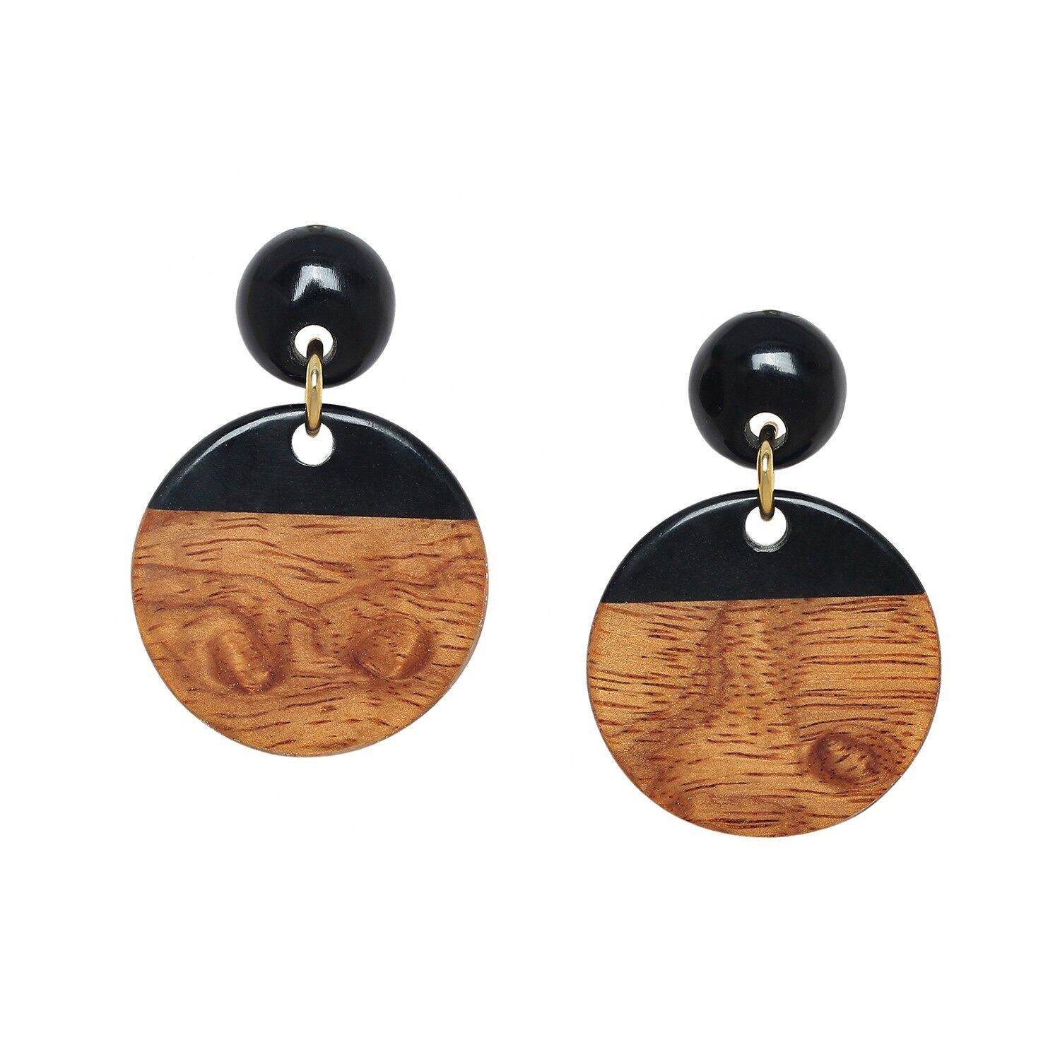 Orecchini a pressione rotondi stile gypsy CANNELLE